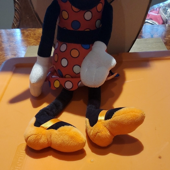 Disney Minnie Mouse Stuffed Animal - Black, Pink, Orange - Picture 3 of 9
